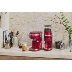 Електрическа кафемелачка Artisan KitchenAid 5KCG8433ECA, 150W, 340g, 70 степени на смилане, Candy Red