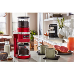 Електрическа кафемелачка Artisan KitchenAid 5KCG8433ECA, 150W, 340g, 70 степени на смилане, Candy Red