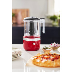 Акумулаторен чопър KitchenAid, 12V, 1.18 Л, 2 скорости + Pulse, Без BPA, Имперско червен