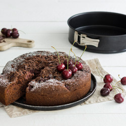 Zenker 6509 Double-Layer Baking Pan, Round, 28 cm, Teflon, Black