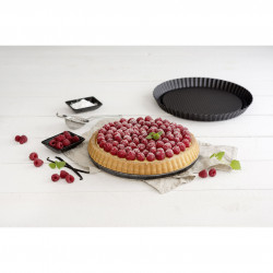 Zenker 6522 Baking Pan, Round, 30 cm, Teflon, Black