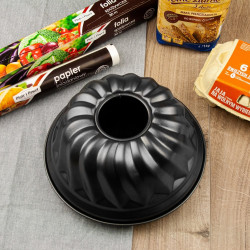 Zenker 6526 Baking Pan, Round, 22 cm, Teflon, Black