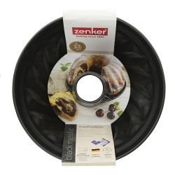 Zenker 6526 Baking Pan, Round, 22 cm, Teflon, Black