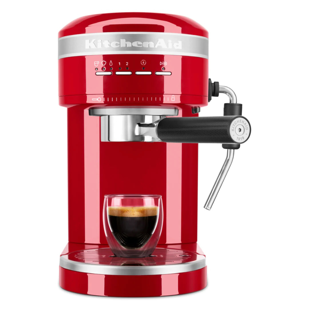 Espressor Artisan KitchenAid 5KES6503EER, 1470 W, 15 bar, 1,4 l, Duza pentru abur, Portafiltru, Empi