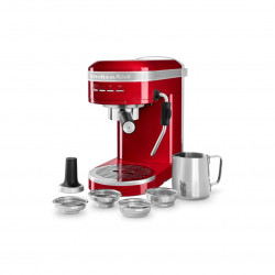 Еспресо машина Artisan KitchenAid 5KES6503EER, 1470 W, 15 bar, 1.4 л, Парна дюза, Портафилтър, Empire red