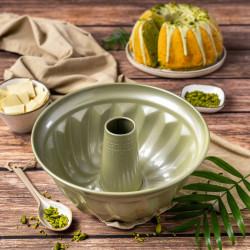 Zenker 7455 Baking Pan, Round, 25 cm, ILAG Maximizing Green Coating, Up to 180°C, Green