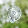 Set of 3 Fackelmann 16121 Tecno suction cup hangers, 4.5 cm, Clear