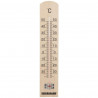 Fackelmann 16365 Tecno Thermometer, 18 cm, Mercury-Free, Wood, Brown