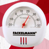 Fackelmann 16375 Tecno Thermometer with Magnet, 6 cm, White