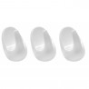 Set of 3 Fackelmann 20601 Tecno adhesive hangers, 4.2 cm, White