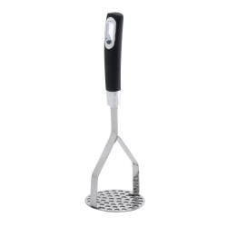 Fackelmann 25955 Monaco Potato Press, 27.5 cm, Stainless Steel, Black