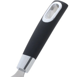 Fackelmann 25960 Monaco Spatula, Stainless Steel, 18.9 cm, Black