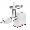 Beper P102ROB200 Meat Grinder with Tomato Attachment, 1200W, 3 Blades, ABS, Reverse Function, White