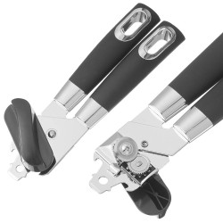 Fackelmann 25961 Monaco Can Opener, Stainless Steel, 21.2 cm, Black