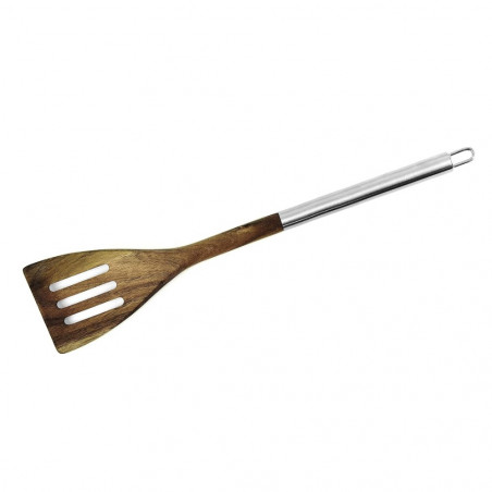Fackelmann 30310 Spatula, 35.5 cm, Acacia, Silver/Brown Stainless Steel