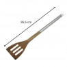 Fackelmann 30310 Spatula, 35.5 cm, Acacia, Silver/Brown Stainless Steel