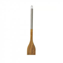 Fackelman 30320 Cooking Spatula, 35.5 cm, Acacia, Stainless Steel, Hanging Hook, Silver/Brown