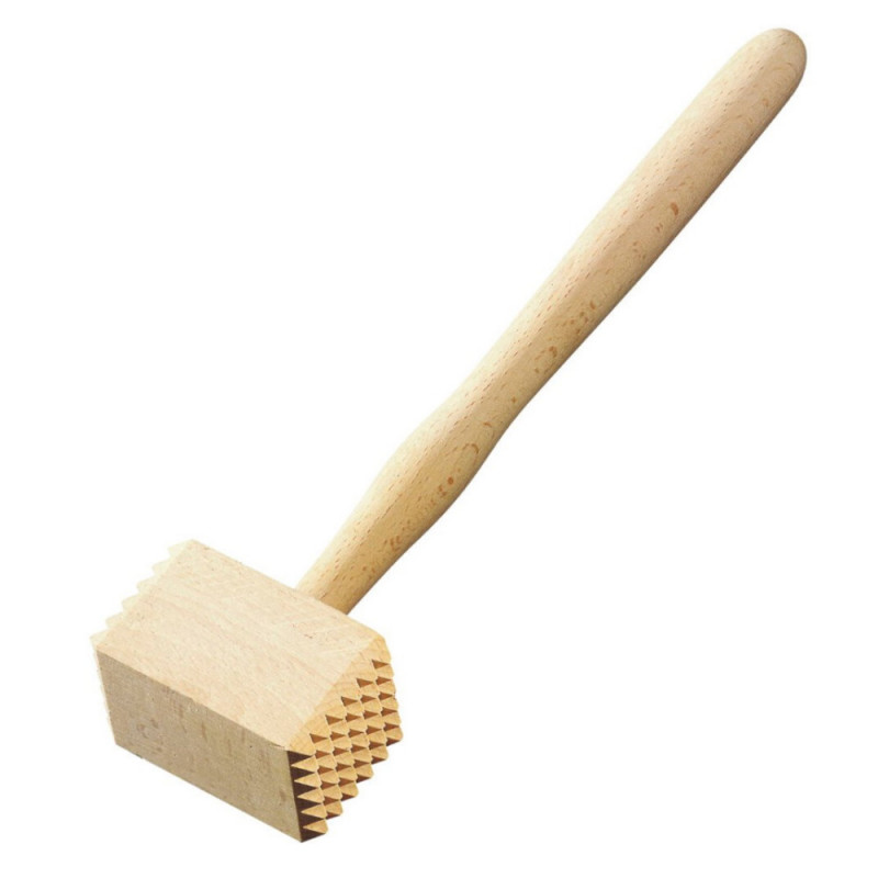 Fackelmann 31420 Wooden Meat Mallet, 32 cm, Brown