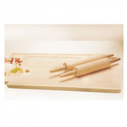 Fackelmann 31520 Wooden Rolling Pin, 20 x 6.5 cm, Brown