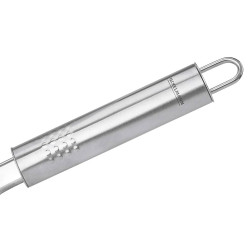 Spatula cu razatoare pentru branza Fackelmann 40436, 24 cm, Otel inoxidabil, Carlig pentru agatat, Argintiu