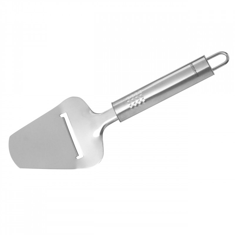 Spatula cu razatoare pentru branza Fackelmann 40436, 24 cm, Otel inoxidabil, Carlig pentru agatat, Argintiu