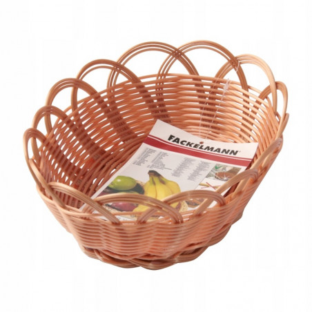 Fackelmann Basket 38299, 23x18x9 cm, Rattan, Brown