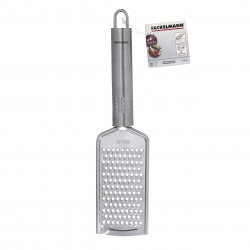 Fackelmann Grater 40440, 24 cm, Oval Handle, Stainless Steel, Hanging Hook, Silver