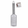 Fackelmann Grater 40440, 24 cm, Oval Handle, Stainless Steel, Hanging Hook, Silver