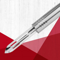 Fackelmann 40441 Salad Tosser, 19 cm, Stainless Steel, Hanging Hook, Silver