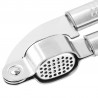 Fackelmann 40445 Garlic Press, 19 cm, Stainless Steel, Hanging Hook, Silver