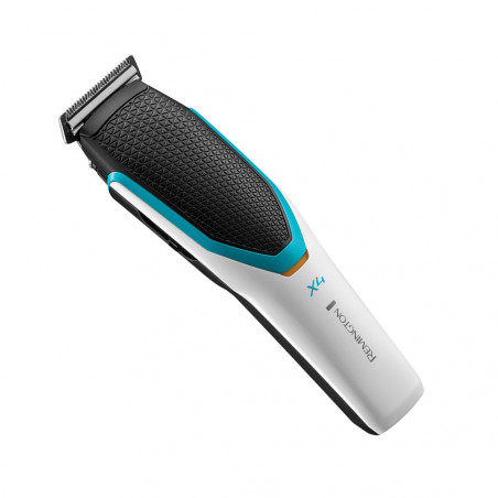 Remington Power X Series X4 HC4000 Hair Clipper, Rechargeable, 0.5–35 mm, 60-minute runtime, Stainless steel blades, LED indicator, White/Blue