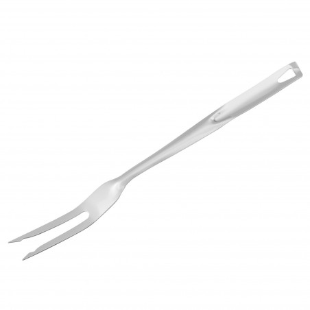 Fackelmann 40681 Meat Fork, 33 cm, Stainless Steel, Hanging Hook, Silver