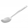 Fackelmann 40691 Serving Spoon, 33 cm, Stainless Steel, Hanging Hook, Silver