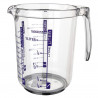 Fackelmann Measuring Jug 41355, 1 L, 16.5 x 12 cm, Graduated, Clear