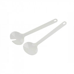 Set de 2 ustensile pentru salata Fackelmann 41810 , 29,5 cm, Plastic, Alb