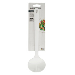 Set of 2 Fackelmann 41810 salad servers, 29.5 cm, plastic, hanging hook, white