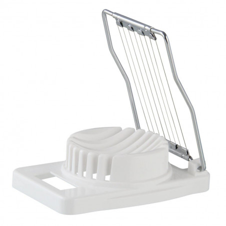 Fackelmann 41901 Egg and Boiled Potato Slicer, 11x8 cm, Multifunctional, White/Silver