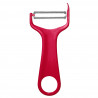 Fackelmann 42043 Tomato Peeler, 14 cm, Stainless Steel, Retractable Blade, Red