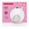 Fackelmann Strainer 42332, 10 cm, Stainless Steel, Hanging Hook, Silver