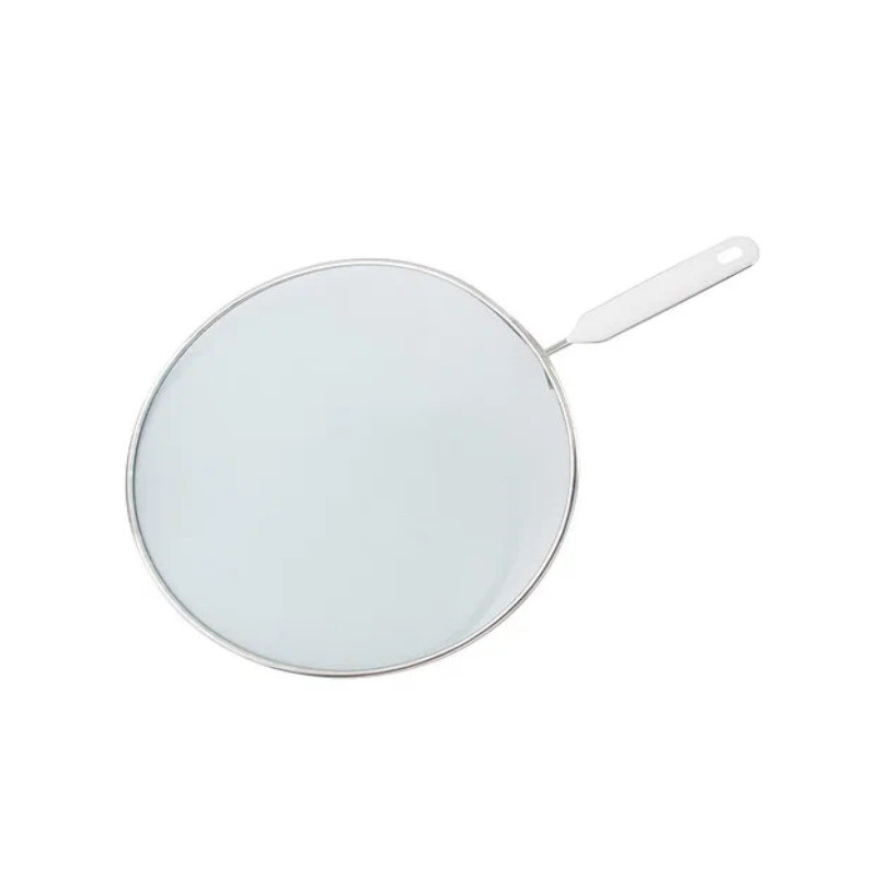 Fackelmann 42390 Splash Guard, 29 cm, Stainless Steel, Hanging Hook, Silver