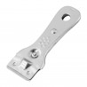 Fackelmann 60140 Stove Top Scraper, 5 Replaceable Blades, 13 cm, Stainless Steel, Silver