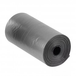 Fackelmann 59913 Waste Bags, Holder, 2 packs of 20, 36 x 30 cm, Nylon, Gray/Red