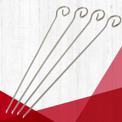 Fackelmann Skewers 56701, 4 pcs, 21 cm, Stainless Steel