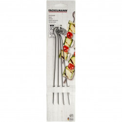 Tepuse pentru frigarui Fackelmann 56701, 4 buc., 21 cm, Otel inoxidabil, Inox