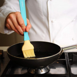 Fackelmann 43921 Spatula, 25 cm, Silicone, Heat-resistant up to 230°C, Blue