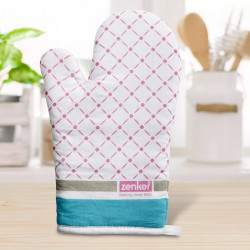 Fackelmann 43925 Oven Mitt, 28x18 cm, Cotton, Polyester, Blue