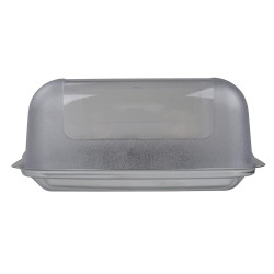 Fackelmann 47355 Butter and Cheese Container, 17x11 cm, Clear