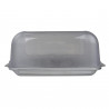 Fackelmann 47355 Butter and Cheese Container, 17x11 cm, Clear