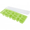 Fackelmann 49368 Ice Cube Tray with Lid, 25x10 cm, Multicolor