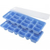 Fackelmann Ice Trays 49353, 2-pack, With Lid, 25x10 cm, Plastic, Blue